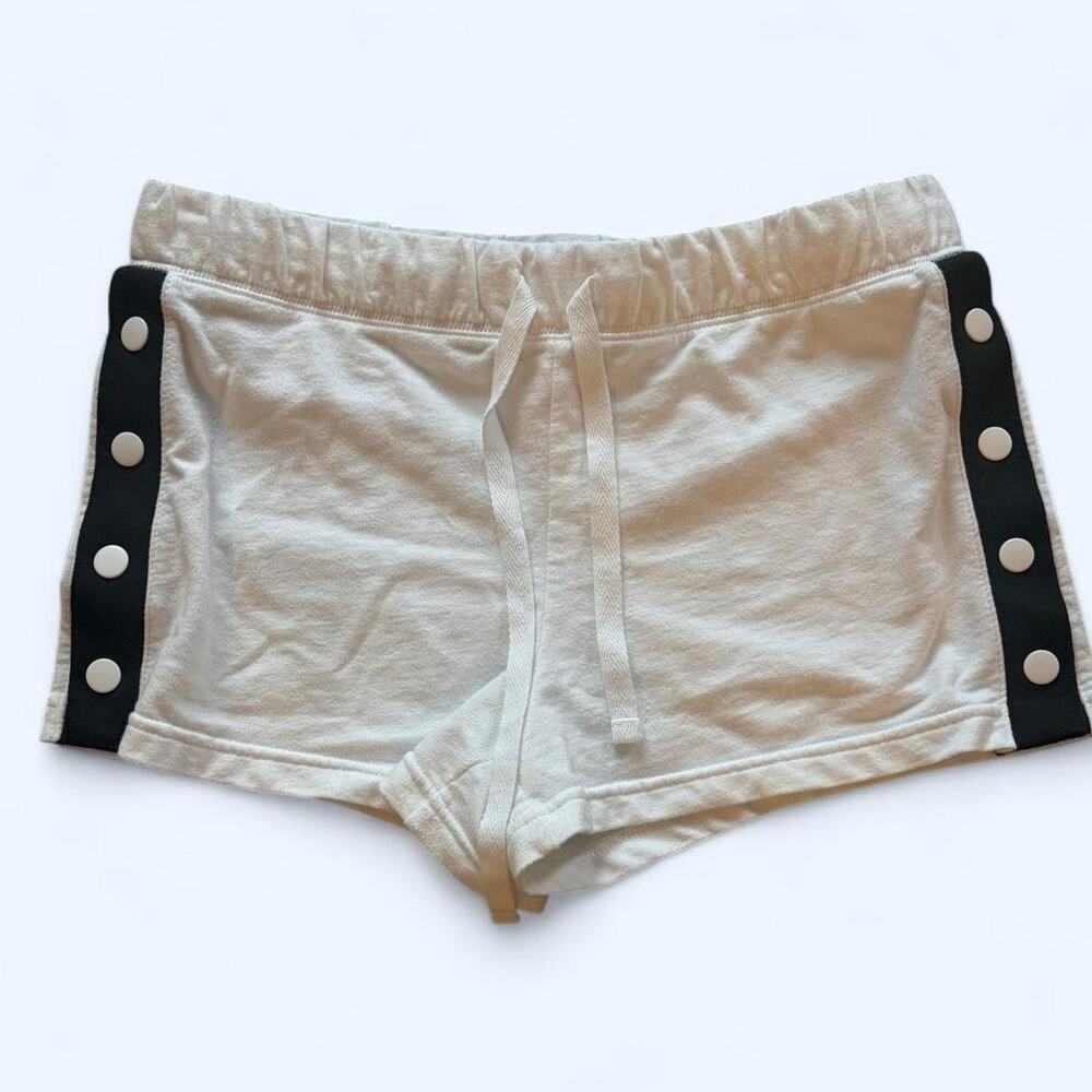 White & black shorts